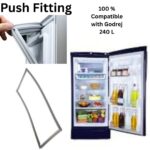 Godrej 240 Liter Fridge Door Gasket - 20.5 x 49.5 Inch Grey Magnetic Seal - REPAIR24H