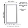 Godrej 185 Liter Refrigerator Gasket Dimensions in Centimeters and Inches - REPAIR24H