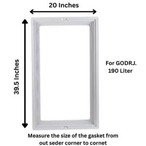 Godrej 190 Liter Fridge Gasket Size Dimension 20 x 39.5 Inches Magnetic Seal