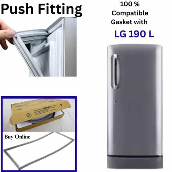 Strong Magnetic Seal for LG 190 Liter Refrigerator Door Gasket - Airtight Replacement Rubber
