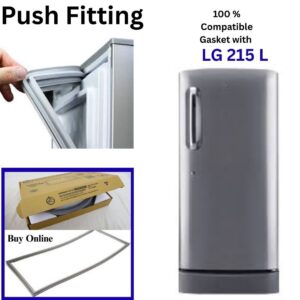 LG 215 Liter refrigerator door gasket size 22x44 inches, premium quality magnetic seal for LG fridge.