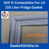 LG 215L refrigerator door rubber back view, magnetic gasket profile for single door fridge.