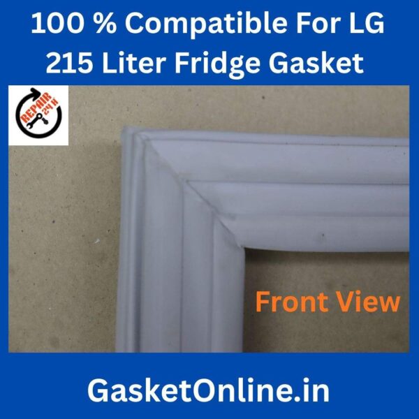 Back view of LG 215L fridge magnetic door seal showing the fitment profile for easy installation.