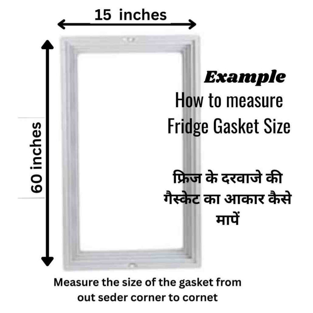 How to measure fridge gasket size outer corner to corner guide REPAIR24H