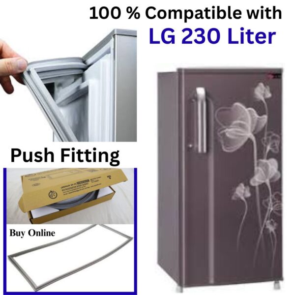 LG 230 Liter Single Door Fridge Gasket Price Online - Grey Magnetic Rubber Seal by REPAIR24H