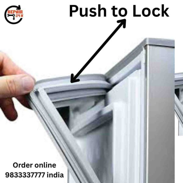 Samsung 192L Fridge Door Rubber Push Fit Type Grey Color Size 21x43 Inches by REPAIR24H