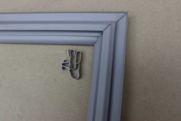 Whirlpool 245 Liter Fridge Gasket Back View - Fitting Profile and Locking Strip Details