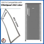 Whirlpool 245 Liter Fridge Gasket Price Online - Best Quality Magnetic Rubber Seal (21 x 49.5 Inches)