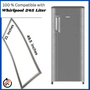 Whirlpool 245 Liter Fridge Gasket Price Online - Best Quality Magnetic Rubber Seal (21 x 49.5 Inches)