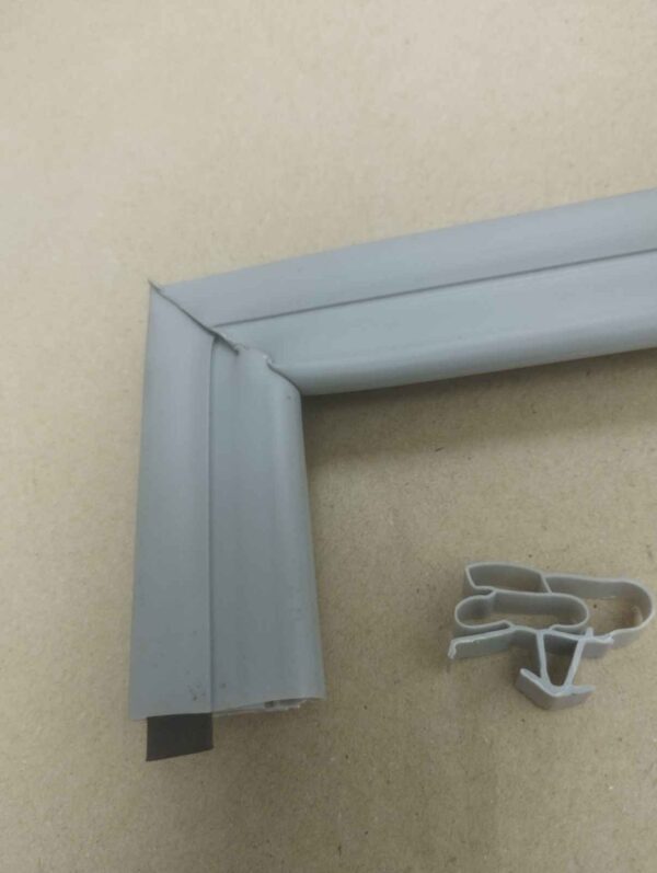 Whirlpool 245L Fridge Magnetic Gasket Front View - Premium Grey Rubber Seal 21 x 49.5 Inches