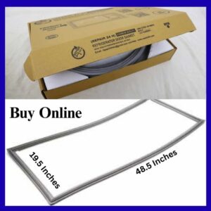 Whirlpool Fridge Gasket 19.5 x 48.5 Inches - Single Door 215L Replacement Seal by REPAIR24H