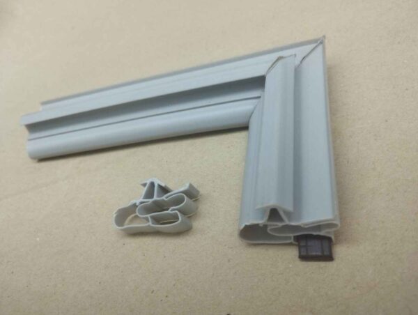 Whirlpool Fridge Gasket Back View | Push-Fit Type Design | Magnetic Strip Slot