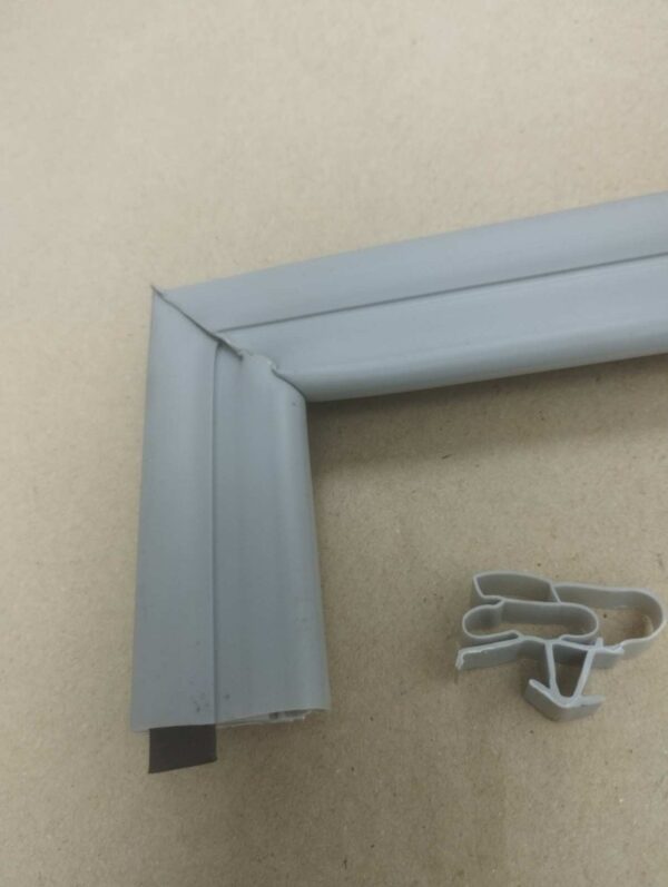 Whirlpool Fridge Magnetic Seal Front View 215 Liter - Grey Color Smooth Finish Gasket