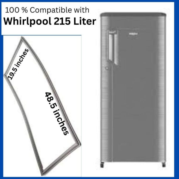Whirlpool Single Door Fridge 215l Gasket Price Online India - Grey Magnetic Rubber Seal