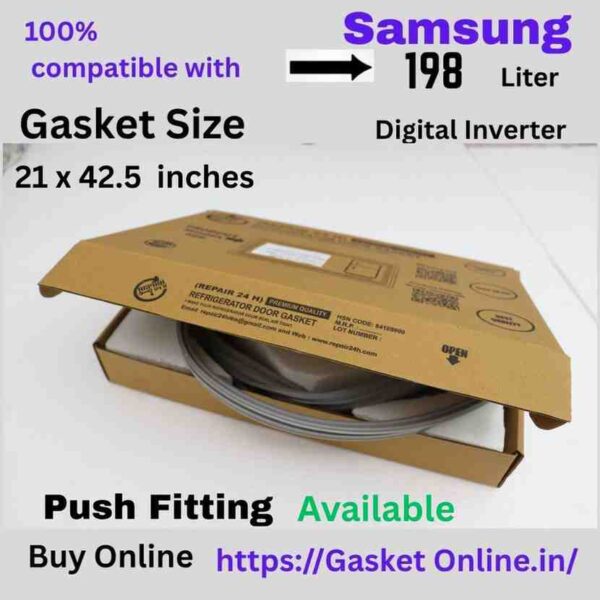 Buy Samsung 198 Liter Refrigerator Door Gasket Online replacement seal by REPAIR24H
