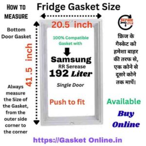 Samsung 192 Liter fridge gasket size measurement guide online India REPAIR24H