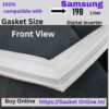 Samsung 198L Single Door Fridge Magnetic Rubber Seal Rectangular Front View