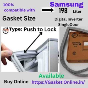 Samsung 198 Liter Fridge Magnetic Rubber Seal Push Fit type replacement by REPAIR24H