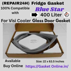 Magnetic door rubber seal gasket for Blue Star 400L commercial fridge, high-quality replacement part for better cooling efficiency.