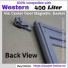400 Liter Visi Cooler Glass Door Gasket Profile - Push Fit Arrow Type Cross Section