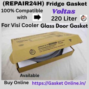 Premium Voltas 220 Liter Visi Cooler Glass Door Fridge Gasket with high-magnetic rubber seal for perfect cooling.
