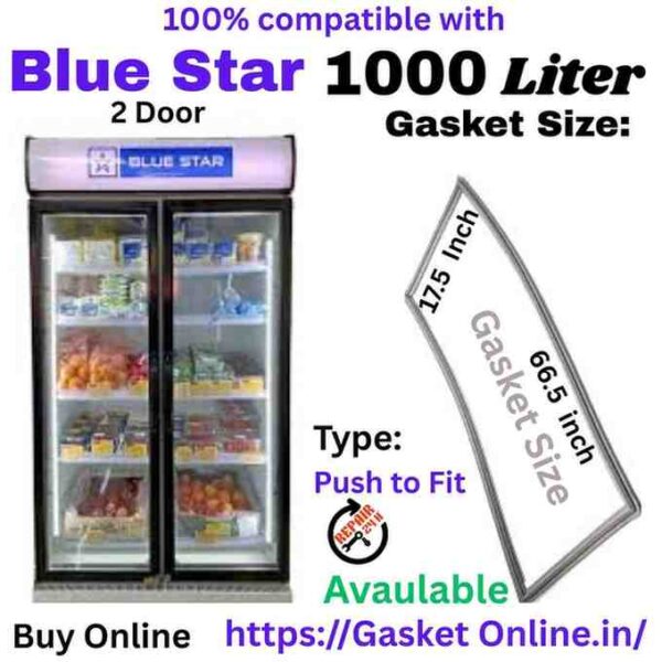 Blue Star 1000 liter double door fridge rubber seal available for fast online home delivery across India.