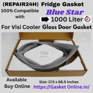 Blue Star 1000 Liter Visi Cooler Magnetic Rubber Gasket for SC 1000 F and VC 1000 CD models.