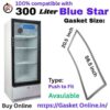 "Blue Star 300 Liter Visi Cooler Door Gasket - Premium Magnetic Replacement Seal (20.5 x 56.5)".