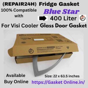 High-quality replacement magnetic door gasket for Blue Star 400L Visi Cooler, ensuring a tight seal for commercial refrigeration.