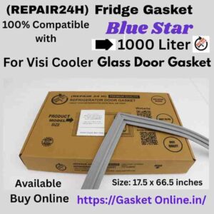 Back view of Blue Star commercial fridge spare parts magnetic gasket showing the profile structure.