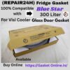 "Blue Star Glass Door Cooler Rubber Gasket - Best Price for 20.5 x 56.5 inch size."