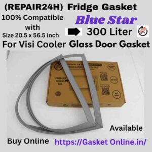 Replacement Magnetic Gasket for Blue Star 300L Visi Cooler (20.5 x 56.5 Inches) - Glass Door Fridge Sea