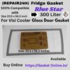 "Blue Star VC390A Visi Cooler Door Rubber Gasket - Premium Replacement Seal."