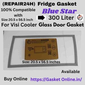"Blue Star VC390A Visi Cooler Door Rubber Gasket - Premium Replacement Seal."