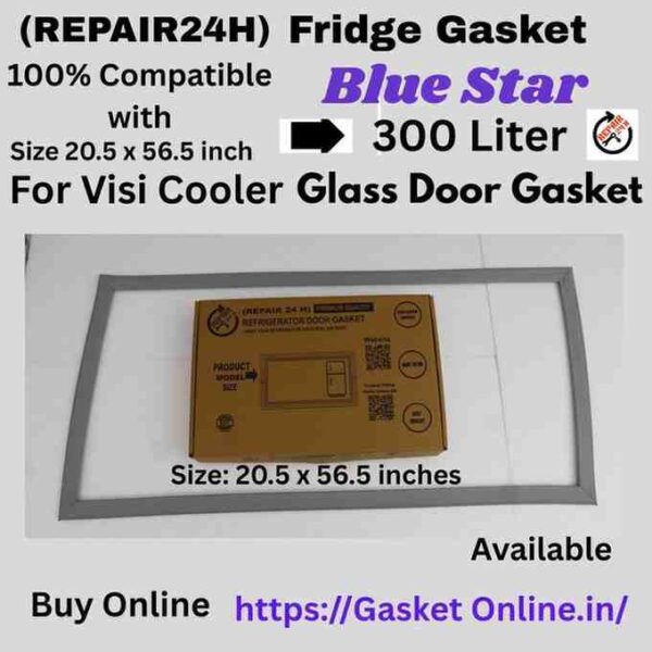 "Blue Star VC390A Visi Cooler Door Rubber Gasket - Premium Replacement Seal."