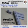 Magnetic Rubber Seal For Voltas Visi Cooler - Rear View Showing Magnet Profile