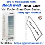 Rockwell 450L Visi Cooler Gasket 23.5 x 66.5 Inches Grey Replacement Magnetic Rubber Seal