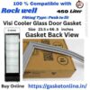 Rockwell Visi Cooler Door Rubber Gasket Shop Online - Grey Magnetic Replacement Seal and Technical Plaque with Size and Models