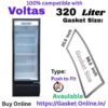 Voltas 320 Liter Visi Cooler Gasket - Grey Magnetic Door Seal (20.5 x 56.5 Inches)