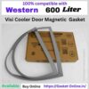 Press Fit Type Western 600L Magnetic Door Rubber Seal for Visi Cooler Replacement, specific multi-chambered profile shown