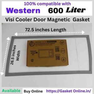 Western 600l Visi Cooler Fridge Door Gasket Price Online - Grey Magnetic Seal