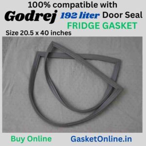 Godrej Edge Pro 192L refrigerator ke liye grey color ki replacement door rubber gasket ka close-up view.