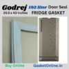 Godrej 192L refrigerator ke liye heavy-duty magnetic seal replacement aur door rubber gasket.