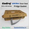 Godrej single door refrigerator ki door seal aur rubber gasket ko badalne aur fit karne ka tarika.