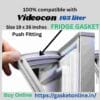 Videocon 165 Liter push to lock fridge gasket for single door refrigerators.