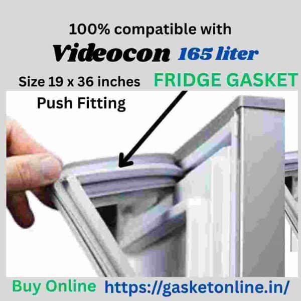 Videocon 165 Liter push to lock fridge gasket for single door refrigerators.