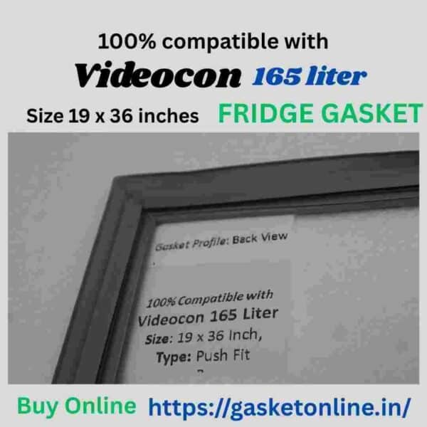 Videocon 165 Liter push to lock fridge gasket for single door refrigerators.
