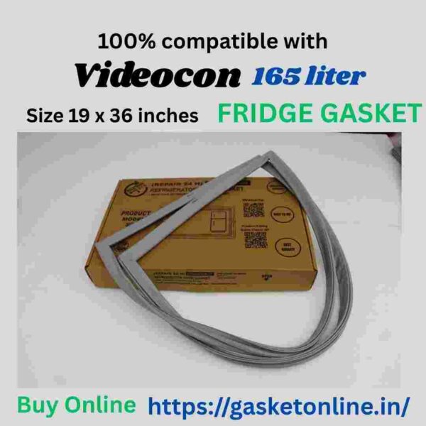 Videocon 165L single door refrigerator door seal with strong magnetic grip.