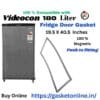 Videocon 180 Liter fridge door gasket replacement - High magnetic grey seal (19.5 x 40.5 inches).