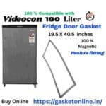 Videocon 180 Liter fridge door gasket replacement - High magnetic grey seal (19.5 x 40.5 inches).